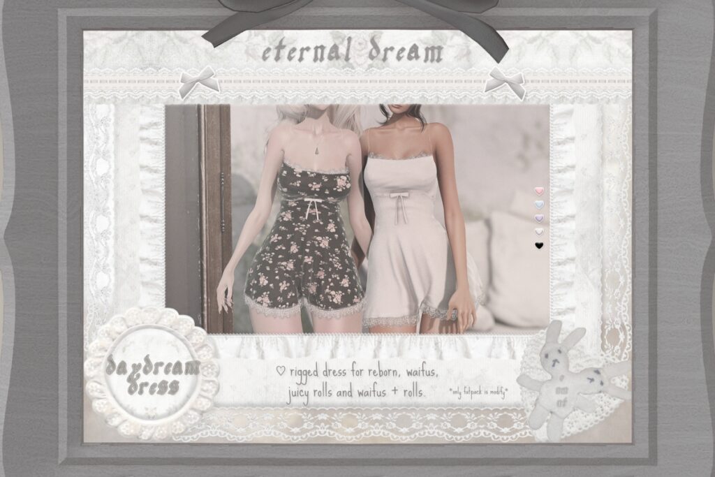 Daydream Dress - Reborn/+mods, L$299 each/L$2295 FP