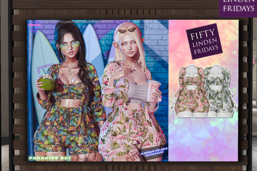 Paradise Set  - Legacy/MaitreyaX/Reborn/+mods	&lt;a href=&quot;http://maps.secondlife.com/secondlife/Wildflower%20Mountain/128/64/2&quot;&gt;Teleport&lt;/a&gt;