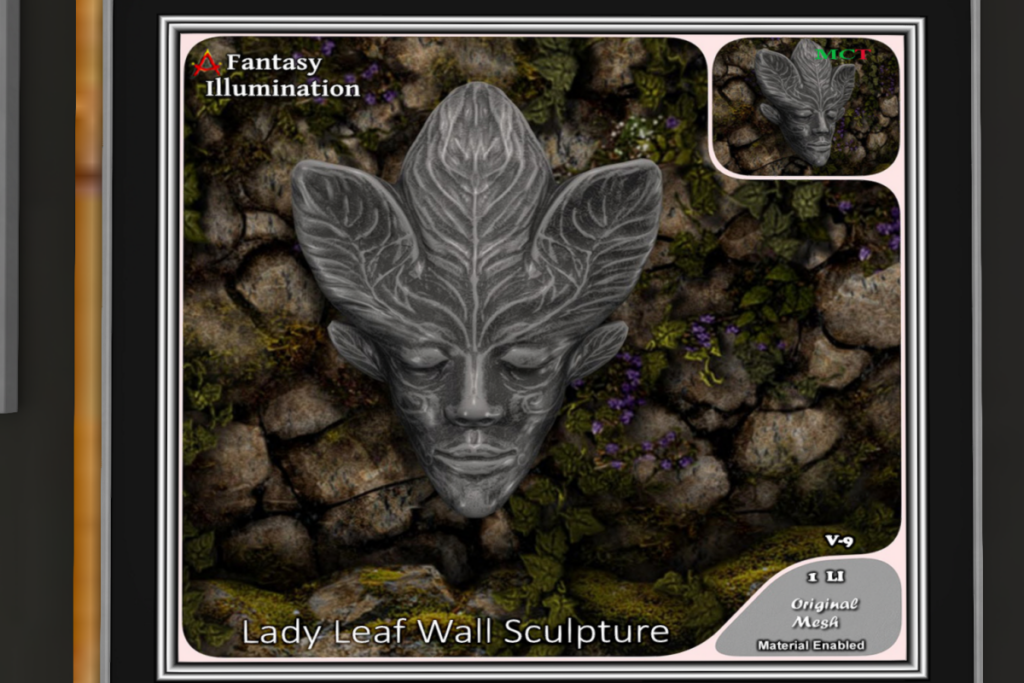 Lady Leaf Wall Sculpture, L$180