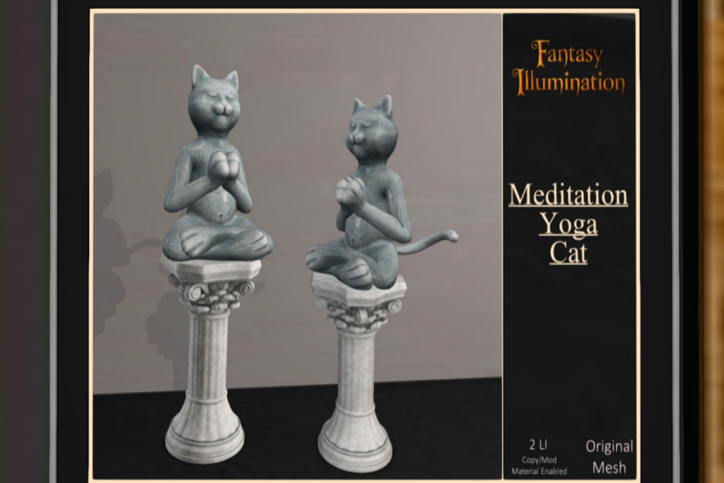 Meditation Yoga Cat, L$150