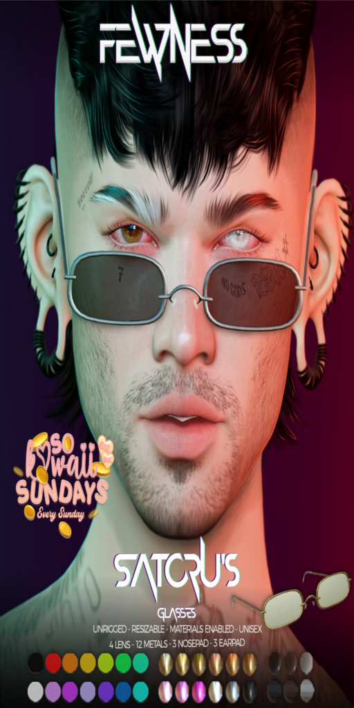 Satoru&#039;s Glasses	&lt;a href=&quot;http://maps.secondlife.com/secondlife/Moonstar/141/89/43&quot;&gt;Teleport&lt;/a&gt;