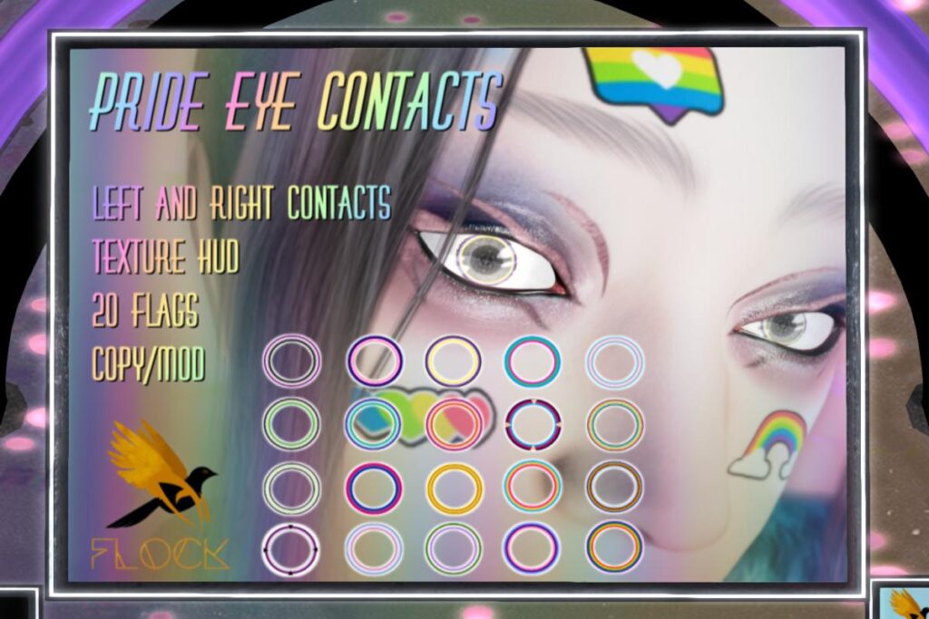 Pride Eye Contacts, L$200