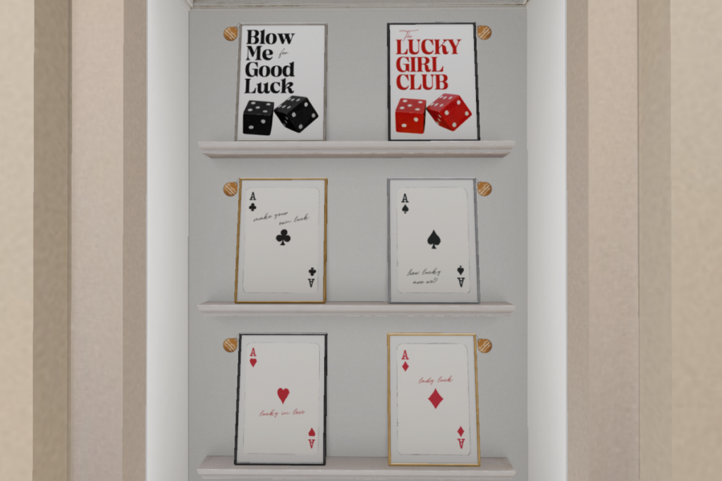 Lucky Learning Frames, L$88 each/L$288 FP