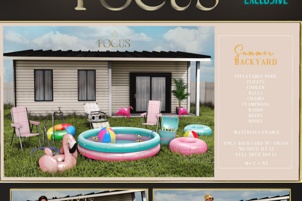 Summer Backyard Backdrop, L$599