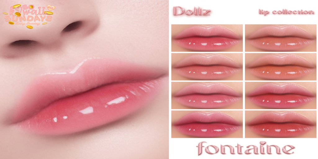 Dollz Lipstick - EvoX	&lt;a href=&quot;https://maps.secondlife.com/secondlife/VELOUR/66/140/83&quot;&gt;Teleport&lt;/a&gt;
