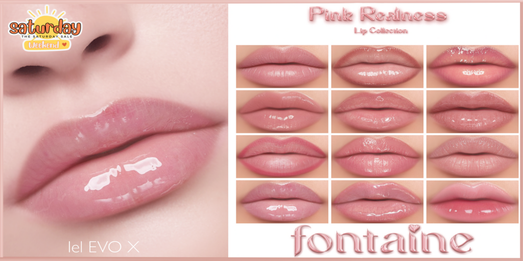 Pink Realness Lipstick - EvoX	&lt;a href=&quot;https://maps.secondlife.com/secondlife/VELOUR/66/140/83&quot;&gt;Teleport&lt;/a&gt;