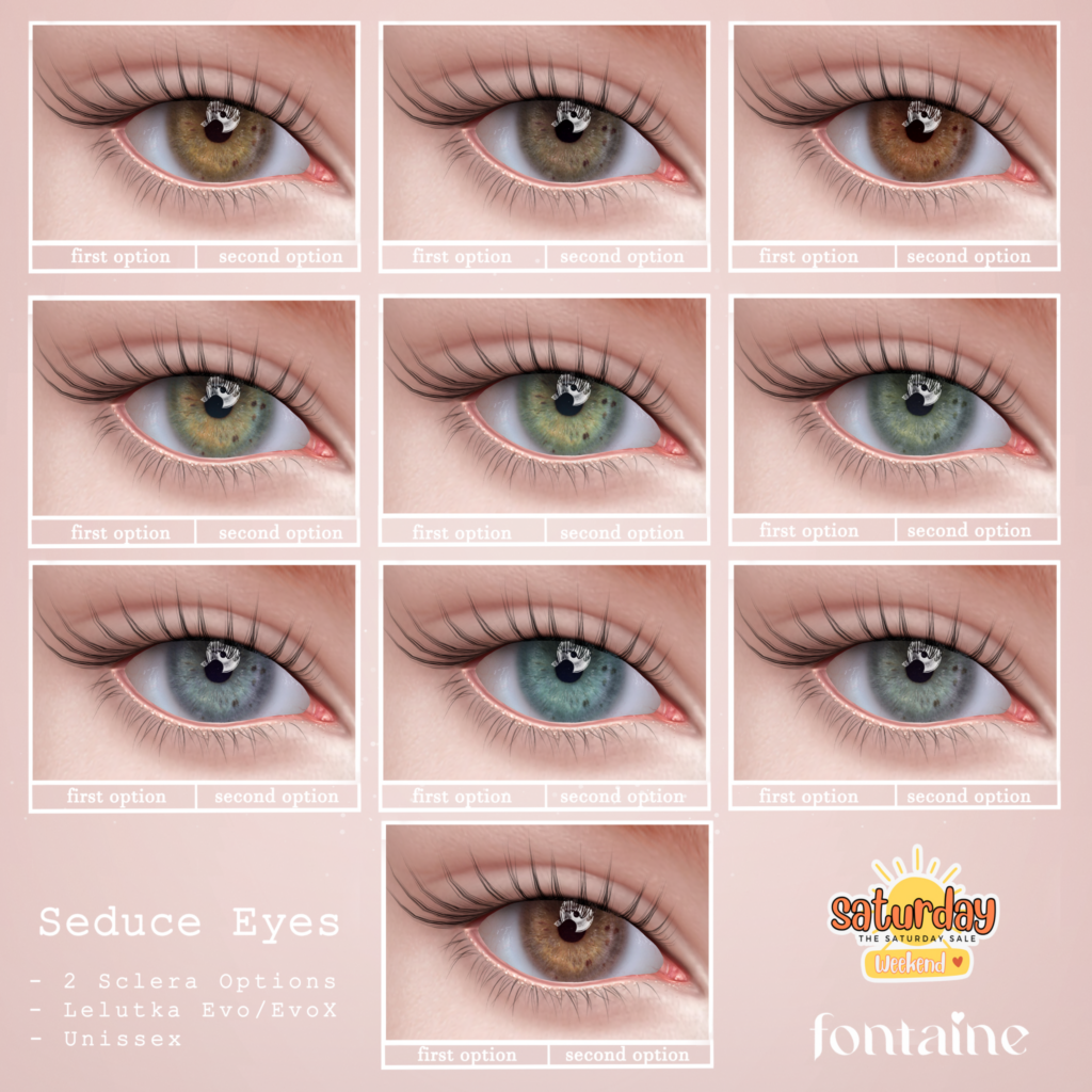Seduce Eyes - Evo/EvoX	&lt;a href=&quot;https://maps.secondlife.com/secondlife/VELOUR/66/140/83&quot;&gt;Teleport&lt;/a&gt;