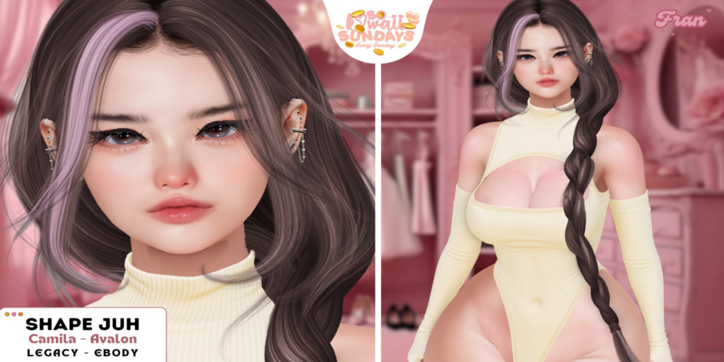 Juh Shape - EvoX Avalon/EvoX Camila/Legacy/Reborn	&lt;a href=&quot;https://maps.secondlife.com/secondlife/Town%20Blue%20Port/76/128/1872&quot;&gt;Teleport&lt;/a&gt;