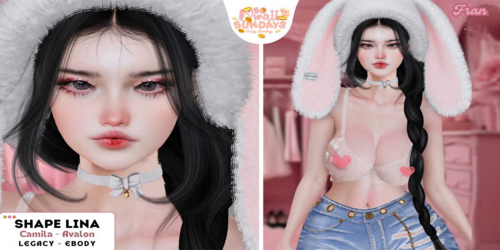 Lina Shape - EvoX Avalon/EvoX Camila/Legacy/Reborn	&lt;a href=&quot;https://maps.secondlife.com/secondlife/Town%20Blue%20Port/76/128/1872&quot;&gt;Teleport&lt;/a&gt;