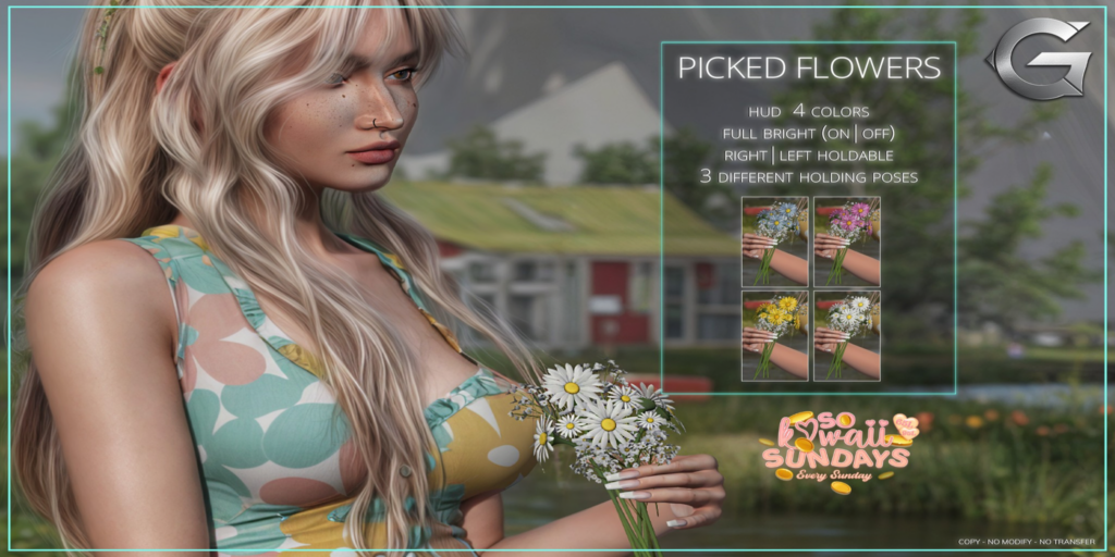 Picked Flowers Holdable	&lt;a href=&quot;http://maps.secondlife.com/secondlife/Spruce%20Peak/211/193/24&quot;&gt;Teleport&lt;/a&gt;