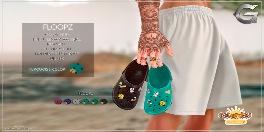 Floopz Shoes	&lt;a href=&quot;http://maps.secondlife.com/secondlife/Spruce%20Peak/211/193/24&quot;&gt;Teleport&lt;/a&gt;