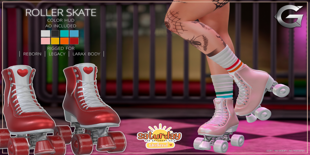 Roller Skates - Legacy/MaitreyaX/Reborn	&lt;a href=&quot;http://maps.secondlife.com/secondlife/Spruce%20Peak/211/193/24&quot;&gt;Teleport&lt;/a&gt;