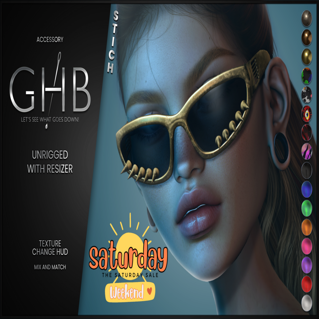Stich Sunglasses	&lt;a href=&quot;http://maps.secondlife.com/secondlife/Filhomes/17/181/3531&quot;&gt;Teleport&lt;/a&gt;