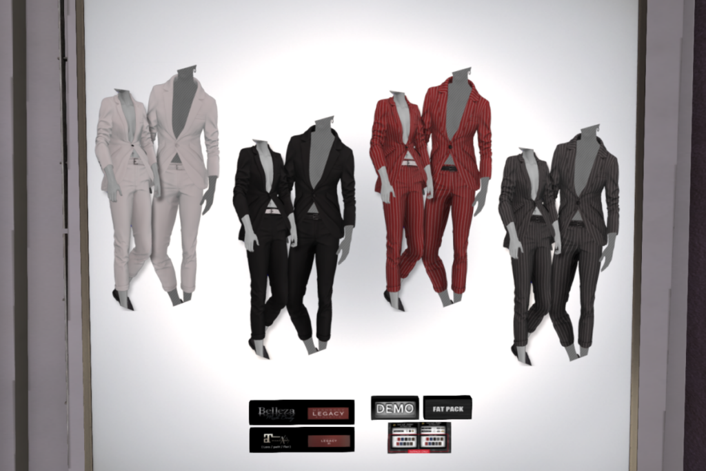 Levi Suit - Belleza/Legacy F+M/MaitreyaX/+mods, L$420 each/L$1850 FP