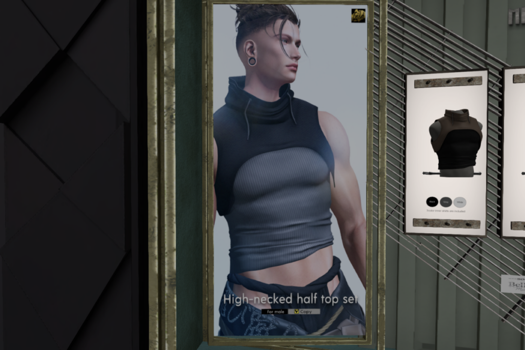High-Necked Half Top Set - Legacy/+mods, L$220 each
