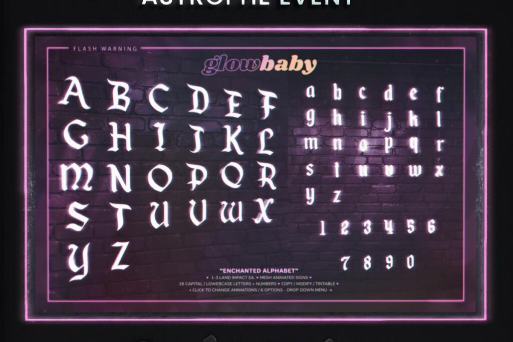 Enchanted Alphabet, L$299