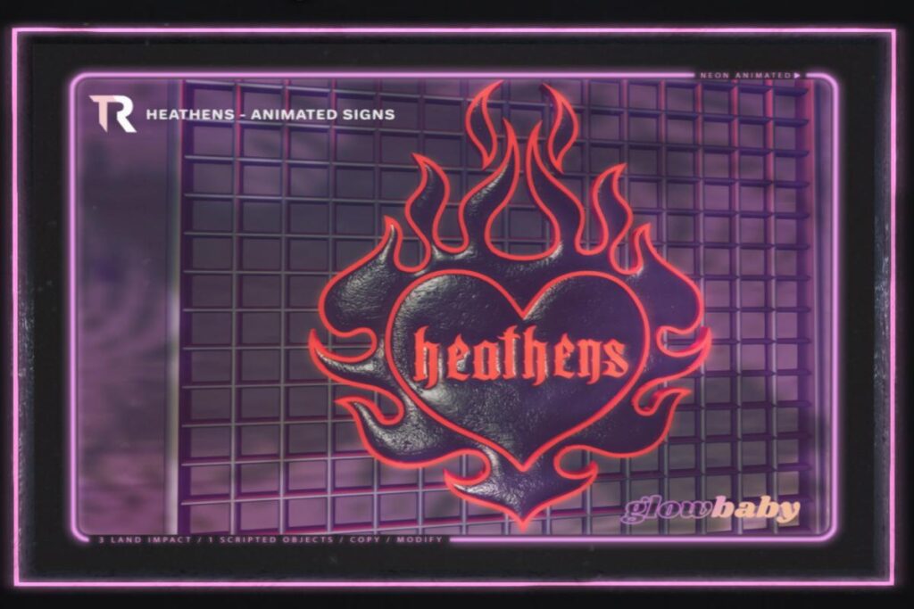 Heathens Neon Sign, L$150
