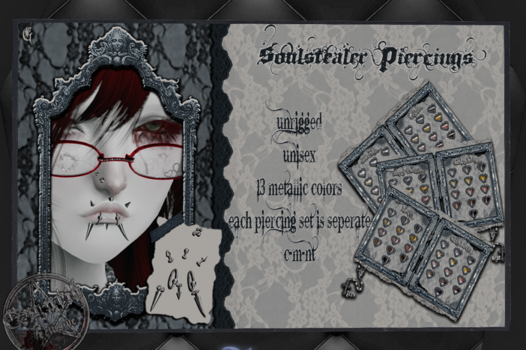 Soulstealer Piercings, L$250