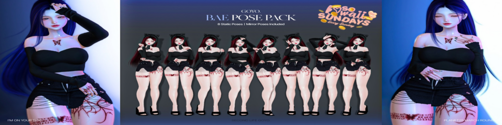 Bae Poses	&lt;a href=&quot;http://maps.secondlife.com/secondlife/Dear/19/131/753&quot;&gt;Teleport&lt;/a&gt;