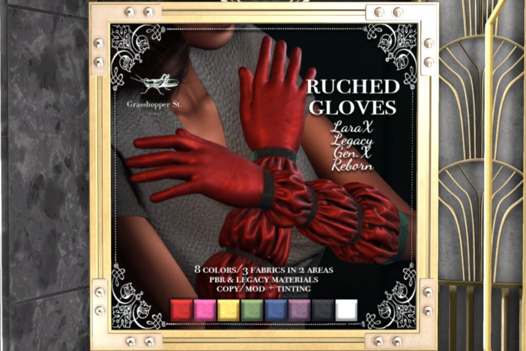 Ruched Gloves - GenX/Legacy/MaitreyaX/Reborn, L$263 FP
