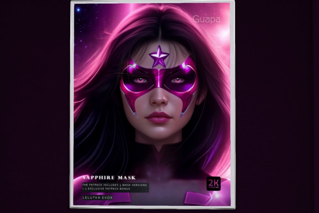 Sapphire Mask - EvoX, L$149 each/L$499 FP