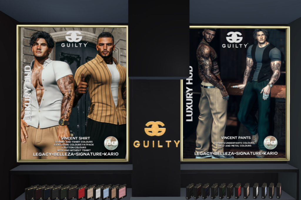 Vincent Shirt - Jake/Kario/Legacy/Signature, L$249 each/L$1099 FP | Vincent Pants - Jake/Kario/Legacy/Signature, L$249 each/L$1099 FP
