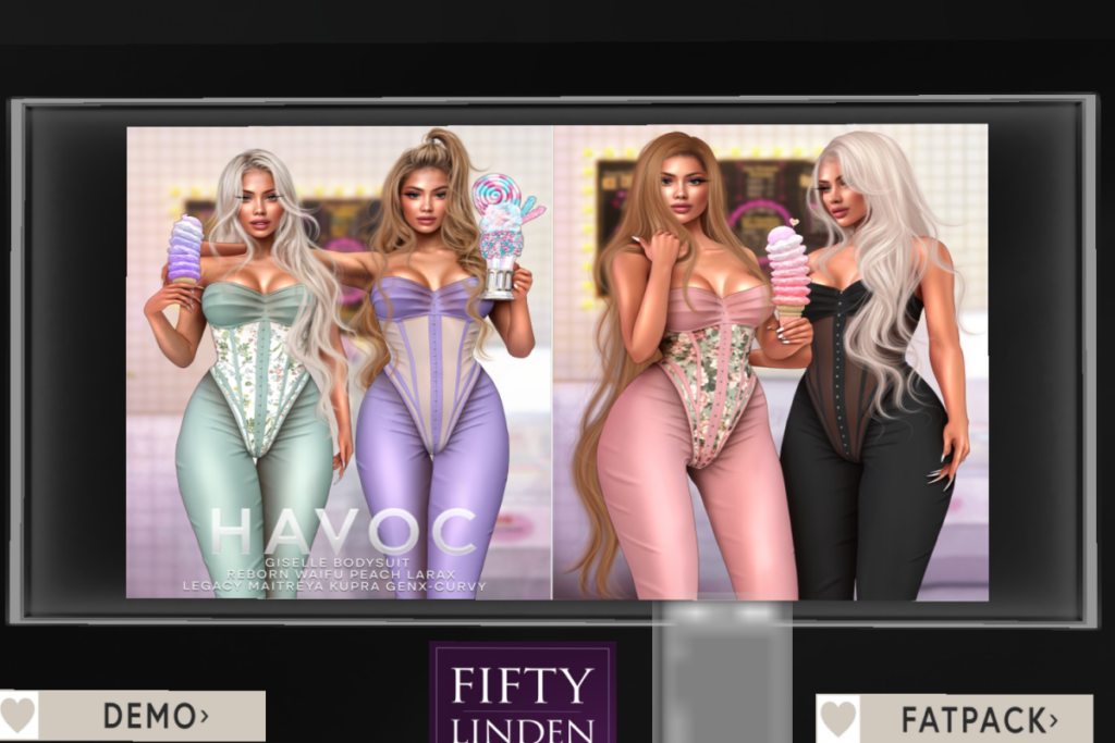 Giselle Bodysuit - GenX Curvy/Inithium/Legacy/Maitreya/Peach/Reborn/+mods	&lt;a href=&quot;http://maps.secondlife.com/secondlife/Candy%20Cove/132/115/22&quot;&gt;TELEPORT&lt;/a&gt;