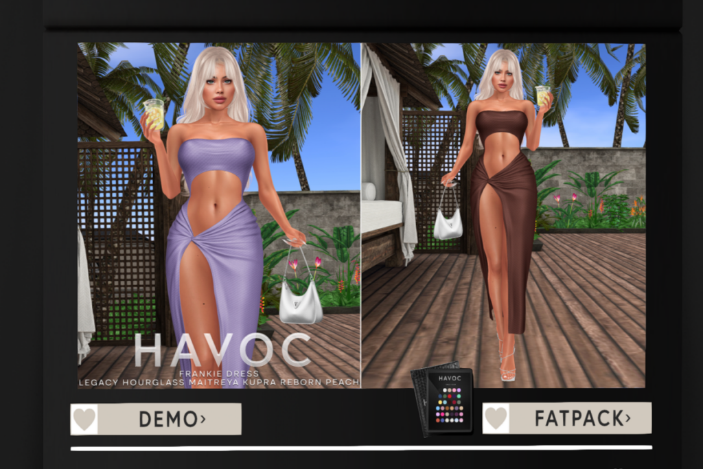 Frankie Dress - Hourglass/Inithium/Legacy/Maitreya/Peach/Reborn, L$299 each/L$1499 FP