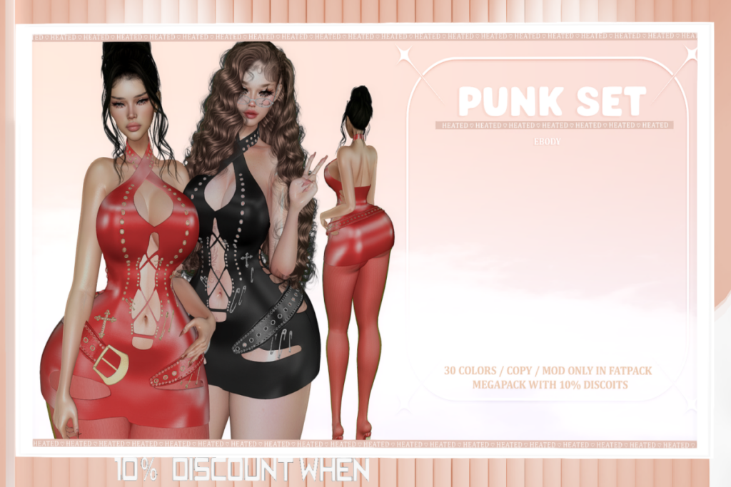 Punk Set - Reborn, L$250 each/L$550-L$1275 each FP
