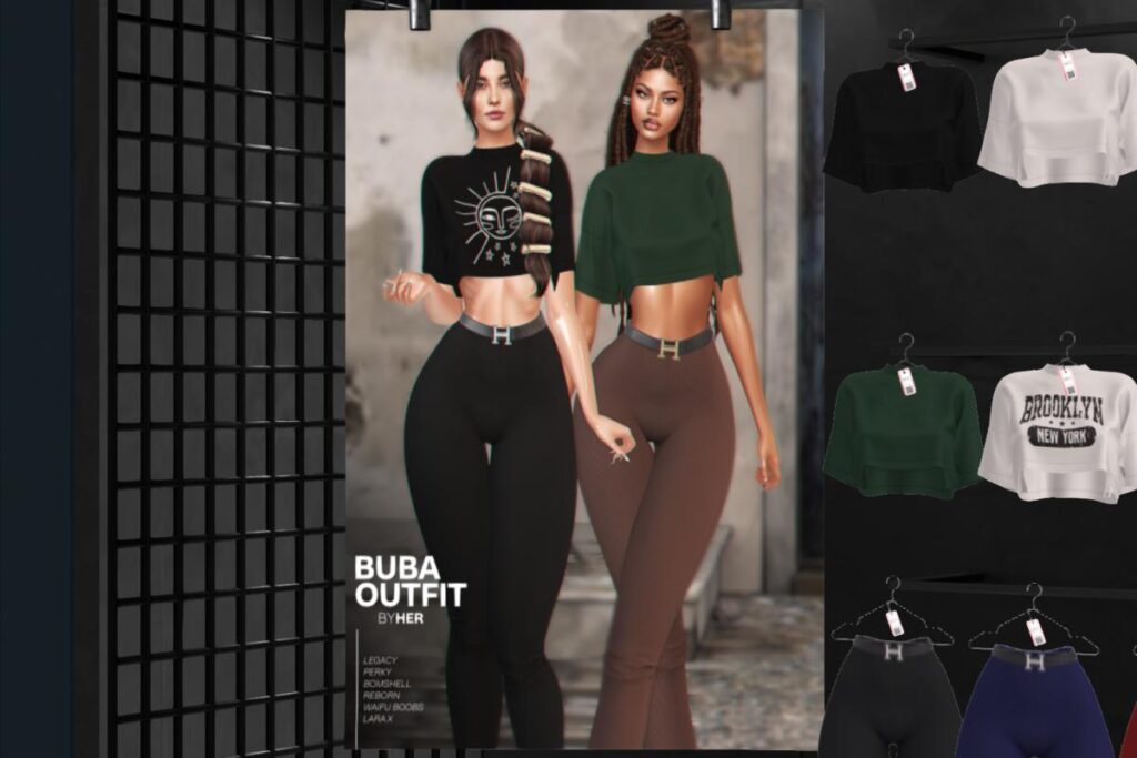 Buba T-Shirt &amp; Pants - Legacy/MaitreyaX/Reborn/+mods, L$199 each