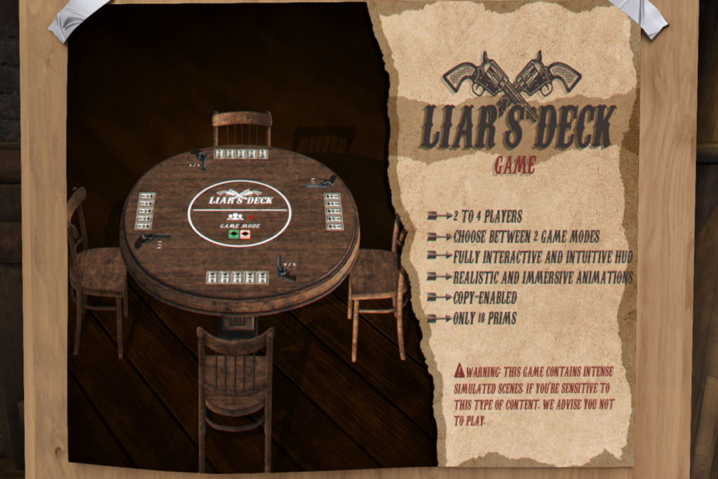 Liar&#039;s Deck Game, L$899