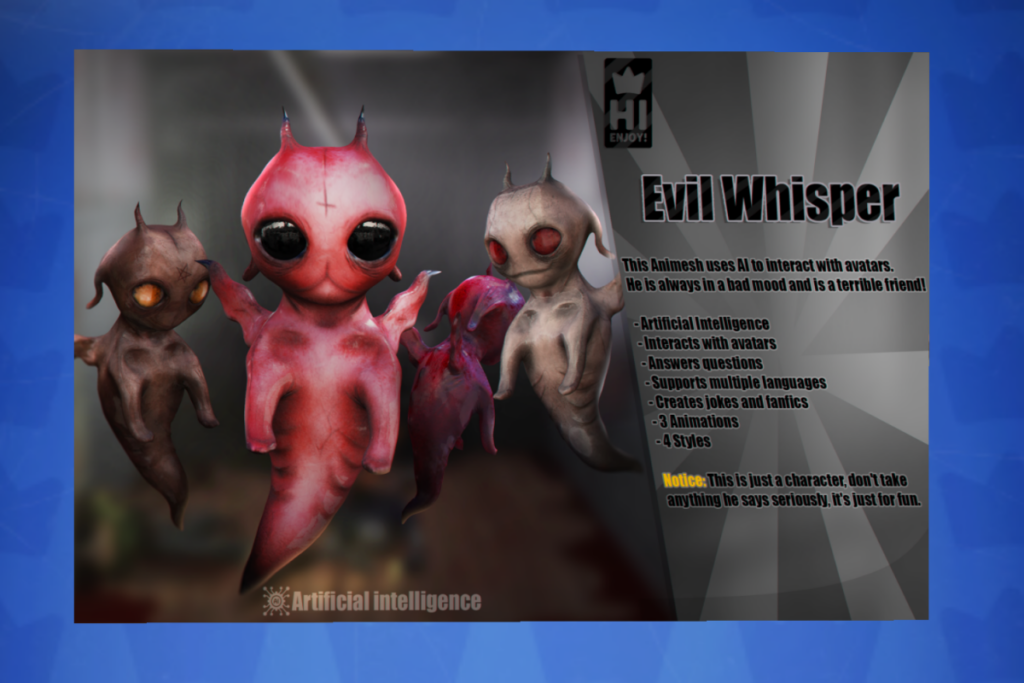 Evil Whisper, L$599 each/L$1299 FP