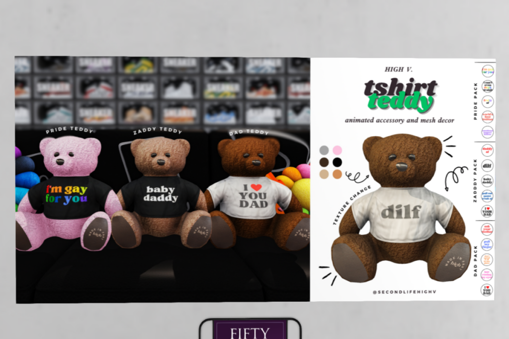 Tshirt Teddy	&lt;a href=&quot;http://maps.secondlife.com/secondlife/Fart/119/153/32&quot; target=&quot;_blank&quot;&gt;Teleport&lt;/a&gt;