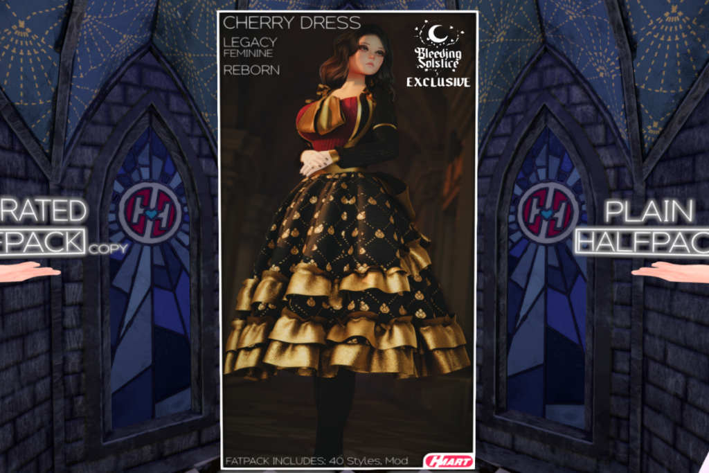 Cherry Dress - Legacy/Reborn, L$599 each/L$1099 FP