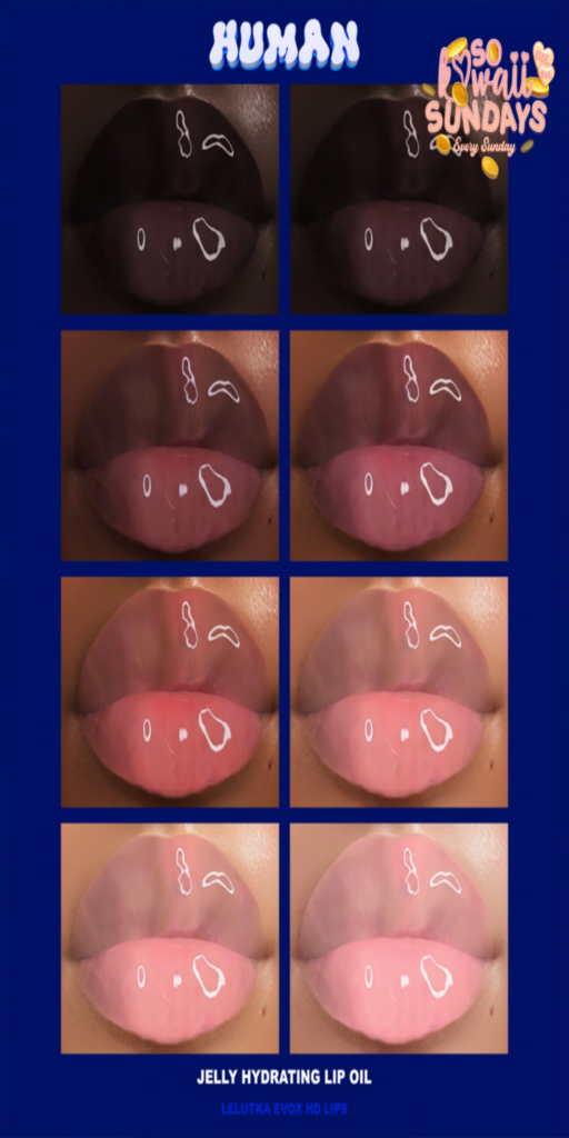 Jelly Hydrading Lip Oil Lipstick - EvoX	&lt;a href=&quot;http://maps.secondlife.com/secondlife/Summer%20Sun/122/168/2502&quot;&gt;Teleport&lt;/a&gt;