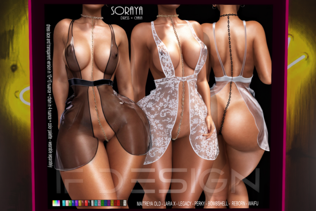 Soraya Lingerie - Legacy/Maitreya/Reborn/+mods, L$299