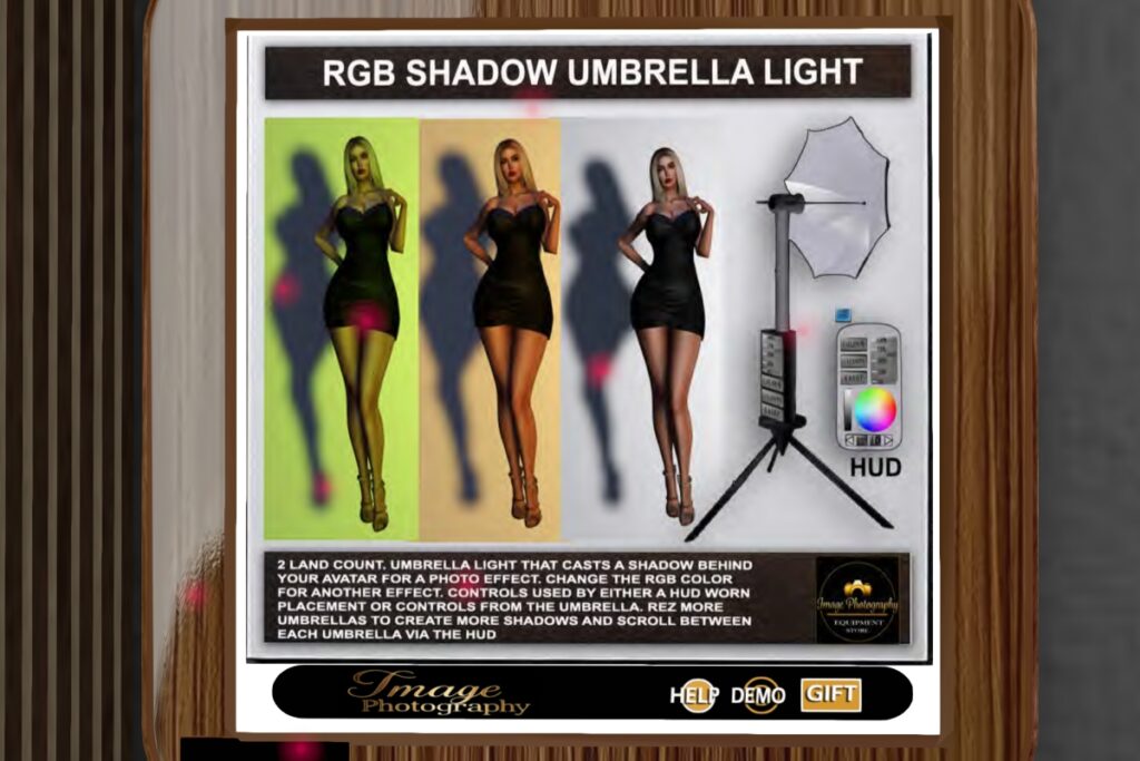 RGB Shadow Umbrella Light, L$950
