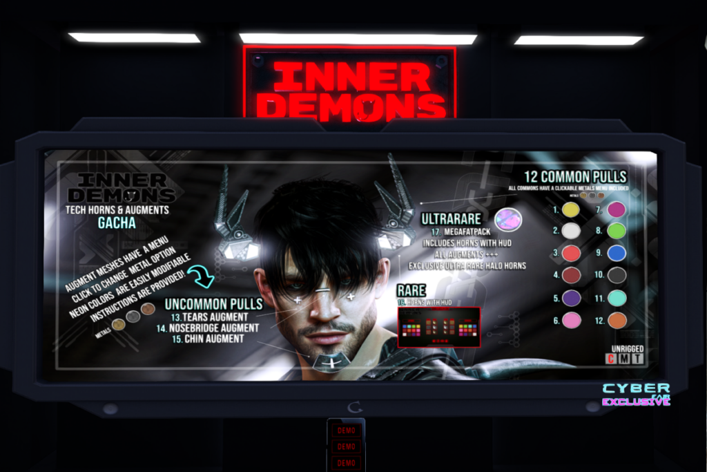 Tech Horns &amp; Augments Gacha, L$45 per play