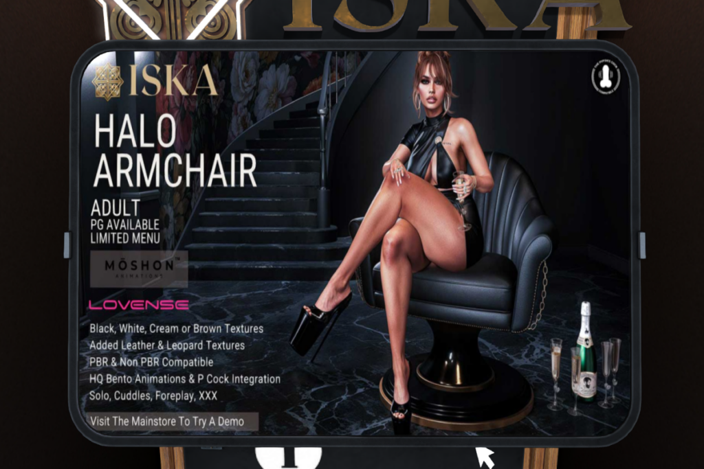 Halo Armchair, L$799 PG/L$1799 Adult