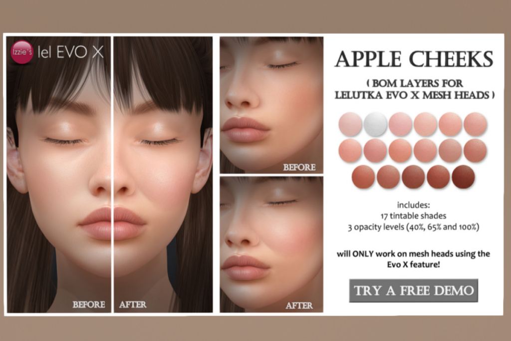 Apple Cheeks - EvoX, L$199