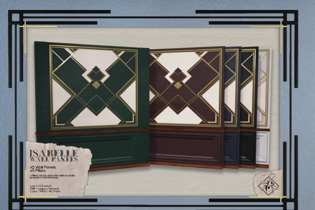 Isabelle Wall Panels. L$300