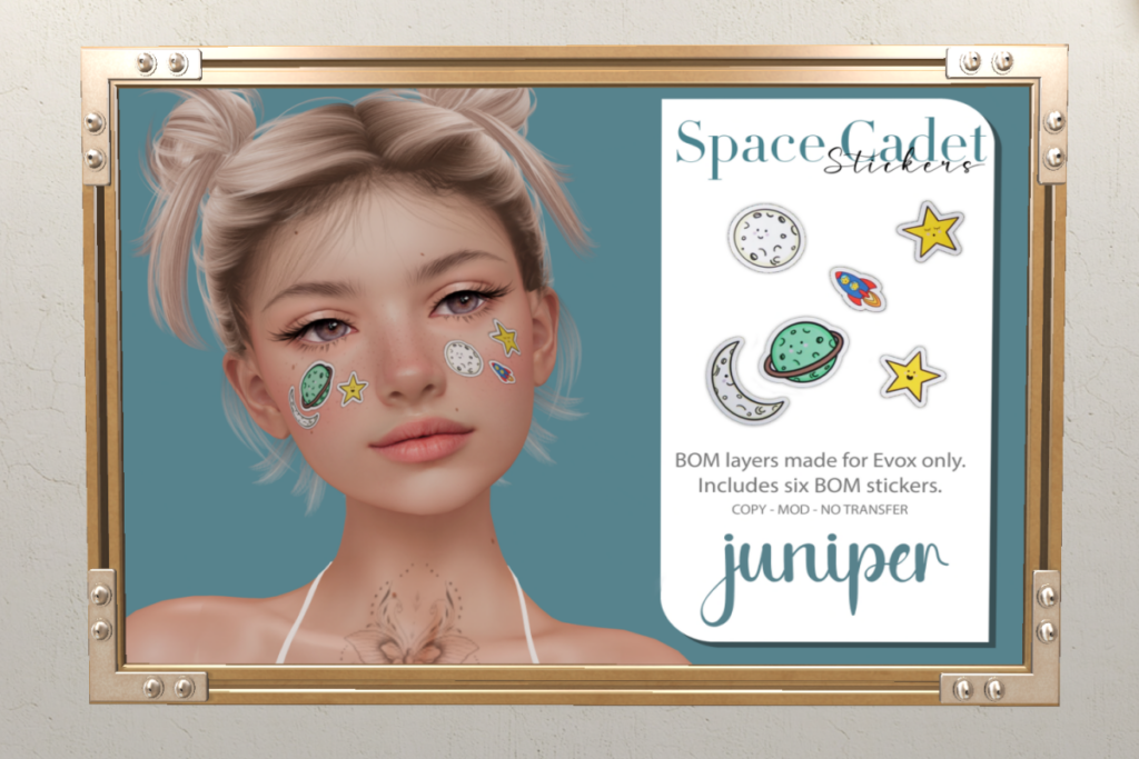 Space Cadet Stickers - EvoX, L$150