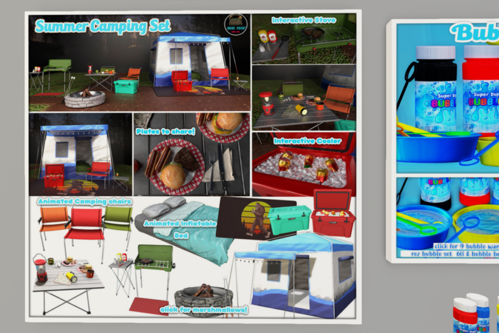 Summer Camping	&lt;a href=&quot;http://maps.secondlife.com/secondlife/Junk%20Food/189/81/37&quot; target=&quot;_blank&quot;&gt;Teleport&lt;/a&gt;