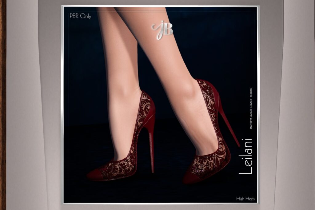Leilani Heels - Legacy/MaitreyaX/Reborn, L$399 each Body Pack/L$849 FP