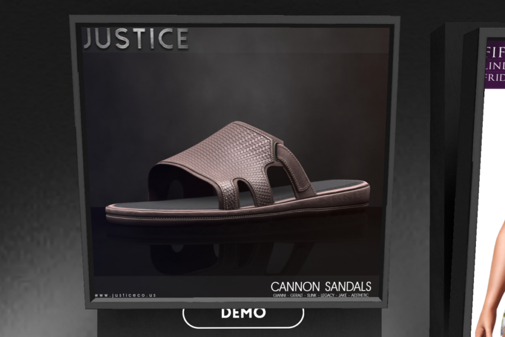 Cannon Sandals - Aesthetic/Geralt/Gianni/Jake/Legacy M	&lt;a href=&quot;http://maps.secondlife.com/secondlife/UNDERGROUND/126/44/25&quot;&gt;TELEPORT&lt;/a&gt;