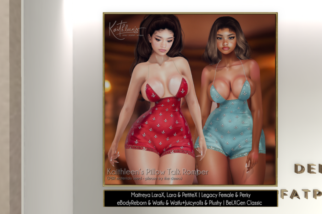 Pillow Talk - GenX Classic/Legacy/MaitreyaX/Reborn/+mods, L$288 each/L$1488 FP