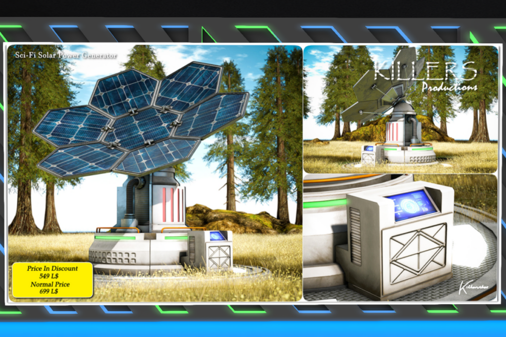 Sci-Fi Solar Power Generator, L$549