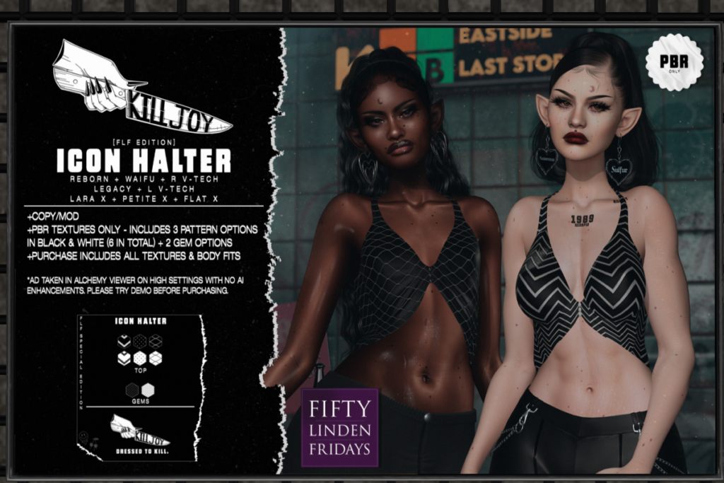 Icon Halter  - Legacy/MaitreyaX/Reborn/+mods	&lt;a href=&quot;http://maps.secondlife.com/secondlife/Nocturnal%20Collective/112/122/28&quot;&gt;TELEPORT&lt;/a&gt;