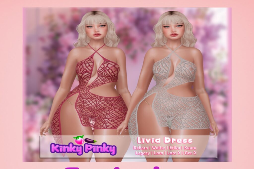 Livia Dress - Erika/GenX/Inithium/Legacy/Maitreya/Reborn/+mods, L$399 FP