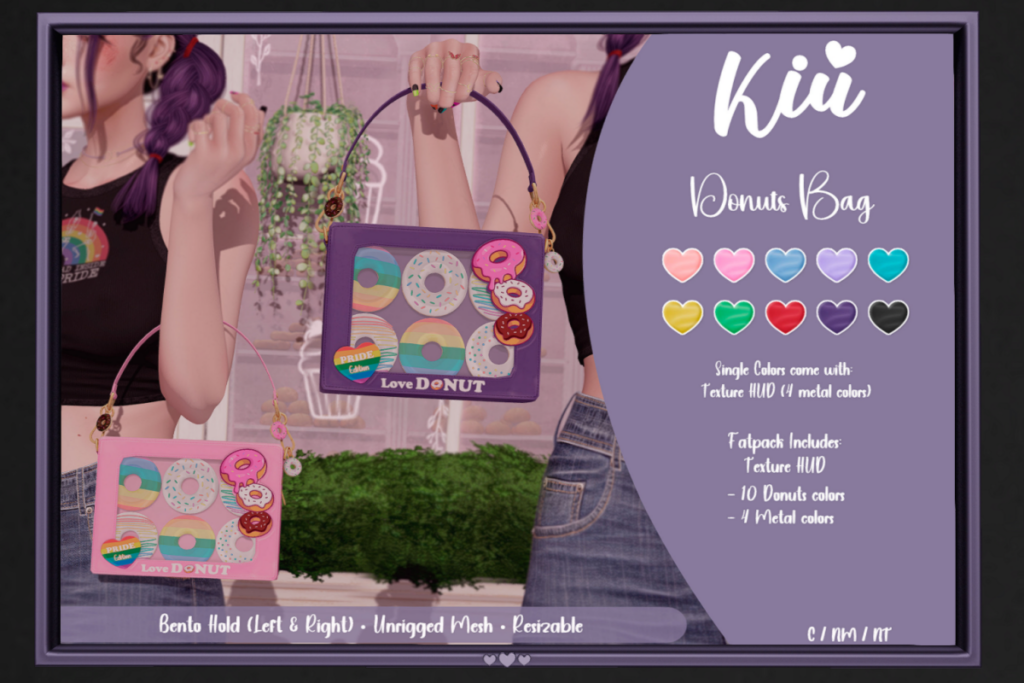 Donuts Bag Holdable, L$199 each/L$850 FP